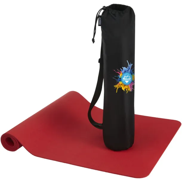 Virabha recycled TPE yoga mat Red