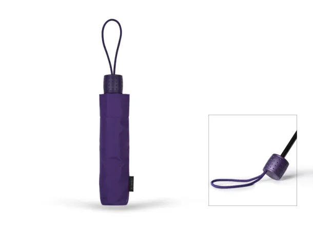 CAMPOS PLUS foldable umbrella with manual opening - CASTELLI Purple