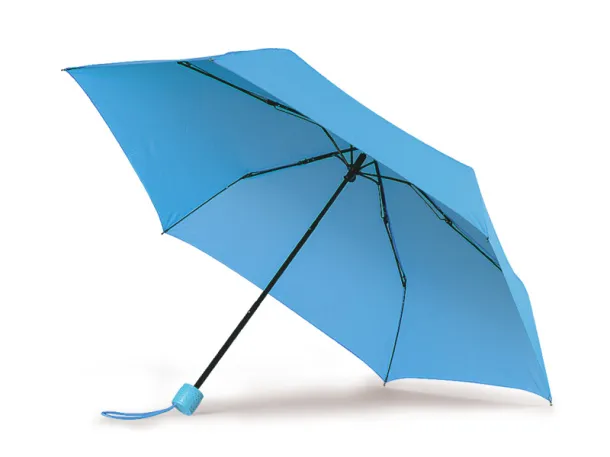 CAMPOS PLUS foldable umbrella with manual opening - CASTELLI Light blue