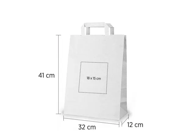 POPPY paper bag White