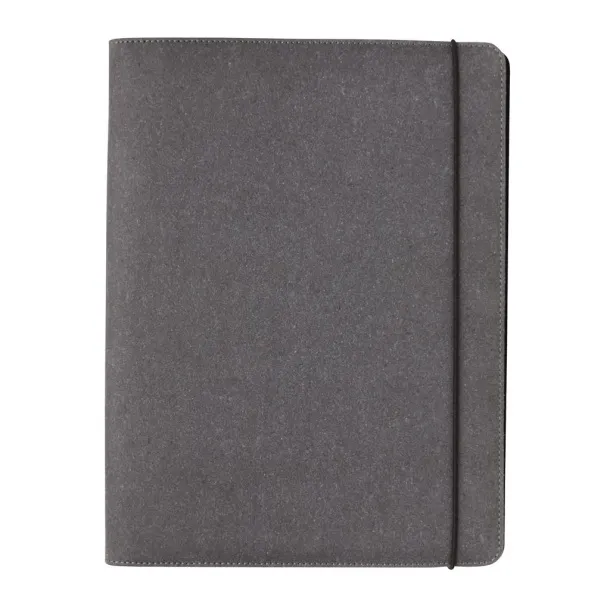  Recycled leather portfolio A4 - XD Collection Grey 