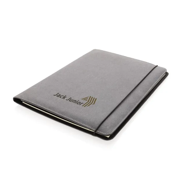  Recycled leather portfolio A4 - XD Collection Grey 