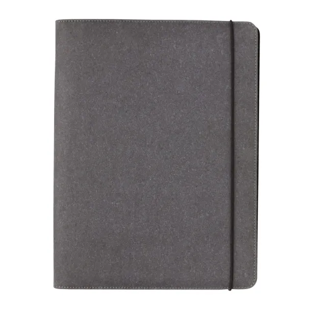  Recycled leather portfolio A4 - XD Collection Grey 