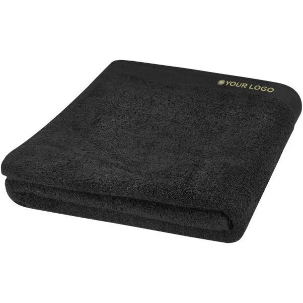 Riley 550 g/m² cotton bath towel 100x180 cm - Seasons Solid black