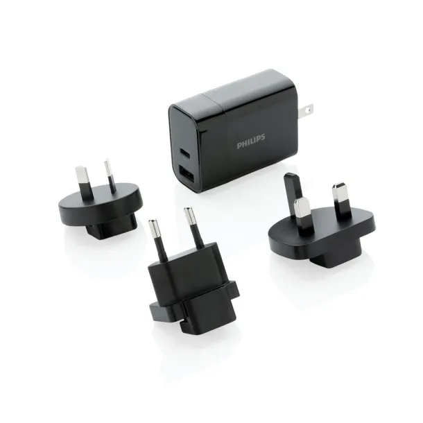  Philips 30W ultra fast PD travel charger - Philips Black 