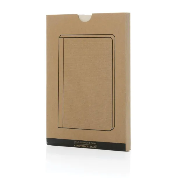  Stylo notes s koricama od šećerne trske, A5 - XD Collection Crna 