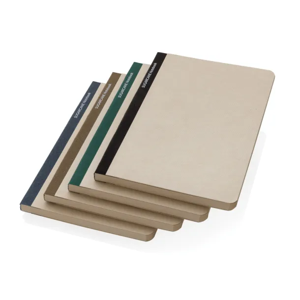  Stylo Sugarcane paper A5 Notebook - XD Collection Black 