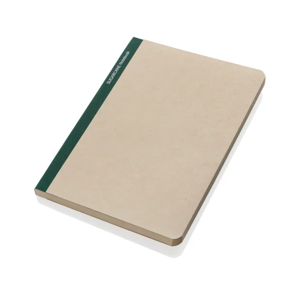  Stylo Sugarcane paper A5 Notebook - XD Collection Zelena
