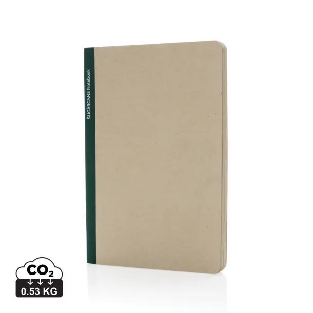  Stylo Sugarcane paper A5 Notebook - XD Collection Zelena