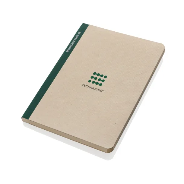  Stylo Sugarcane paper A5 Notebook - XD Collection Zelena