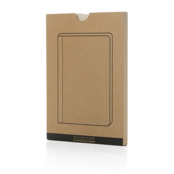  Stylo Sugarcane paper A5 Notebook - XD Collection Zelena