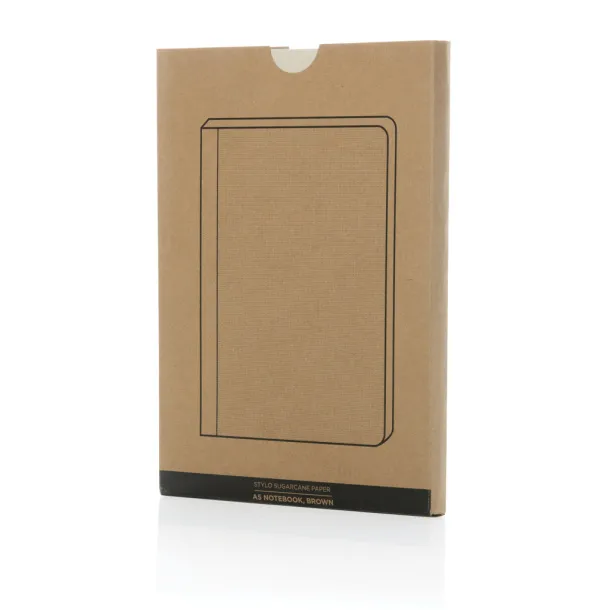  Stylo Sugarcane paper A5 Notebook - XD Collection brown 