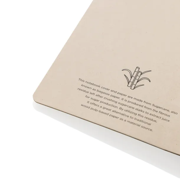  Stylo Sugarcane paper A5 Notebook - XD Collection brown 