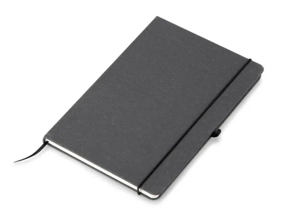 GLITZO Notebook in recycled PU,  A5 Crna