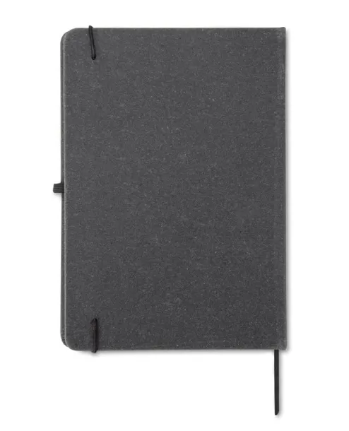 GLITZO Notebook in recycled PU,  A5 Crna
