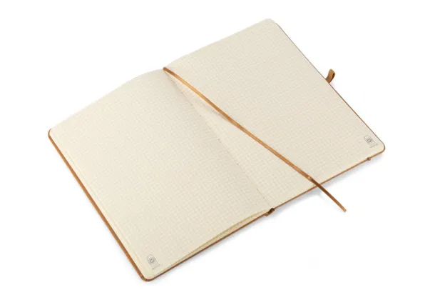 GLITZO notes od recikliranog PU-a, A5 Smeđa