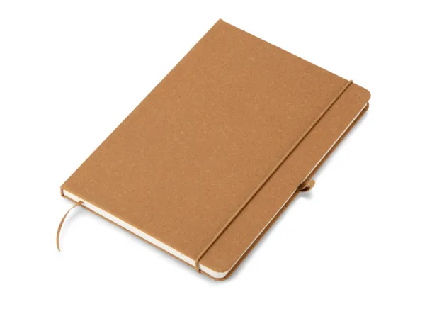 GLITZO Notebook in recycled PU,  A5 Smeđa