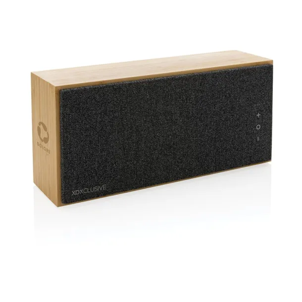  Wynn 20W FSC® bamboo wireless speaker - XD Xclusive Brown 