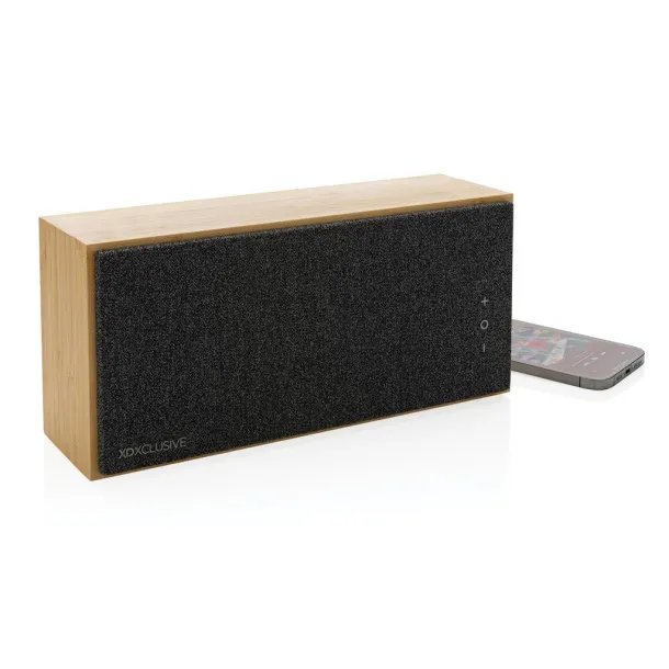  Wynn 20W FSC® bamboo wireless speaker - XD Xclusive Brown 