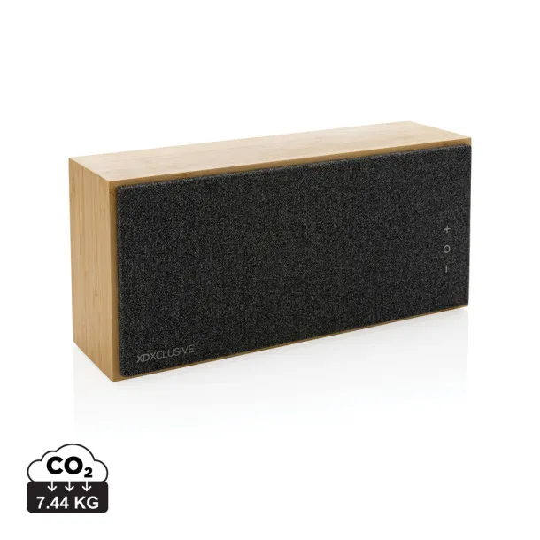  Wynn 20W FSC® bamboo wireless speaker - XD Xclusive Brown 