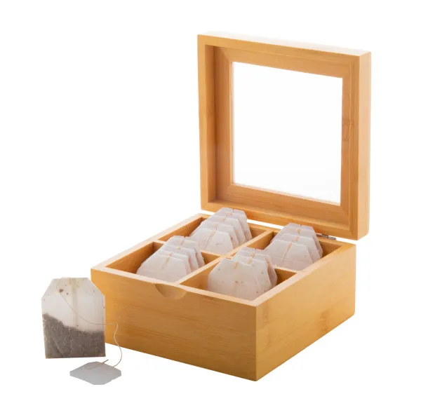 Bancha bamboo tea box Natural