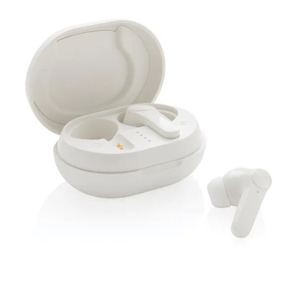  RCS standard recycled plastic TWS earbuds - XD Collection White 