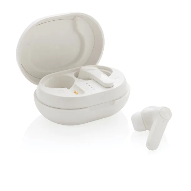  RCS standard recycled plastic TWS earbuds - XD Collection White 