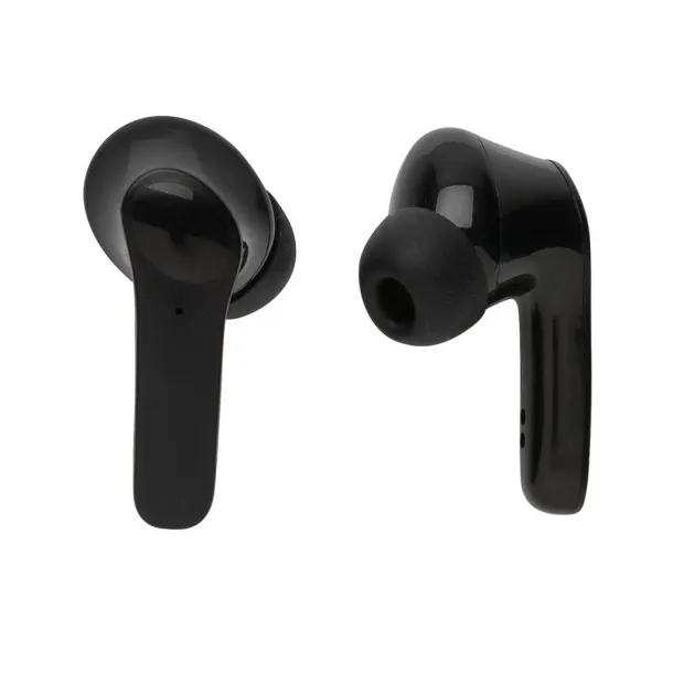  RCS standard recycled plastic TWS earbuds - XD Collection Black 