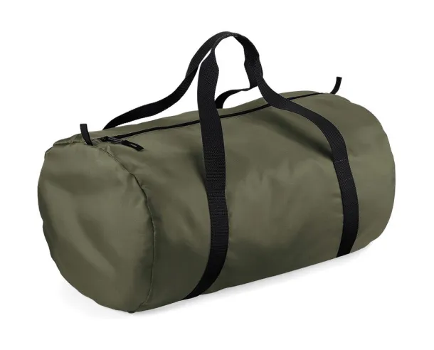  Packaway Barrel Bag - Bagbase Olive Green Black