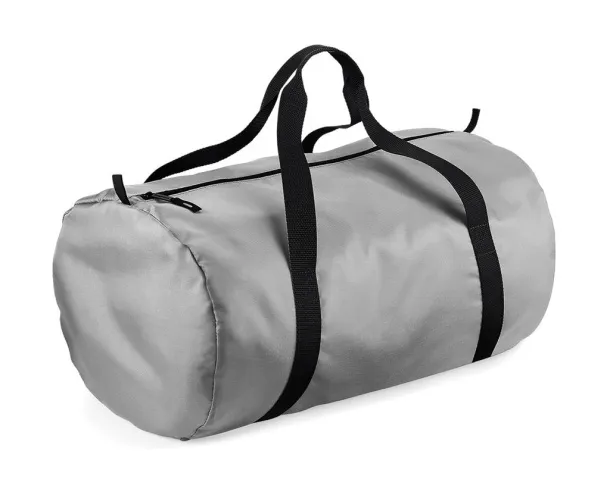  Packaway Barrel Bag - Bagbase Silver Black