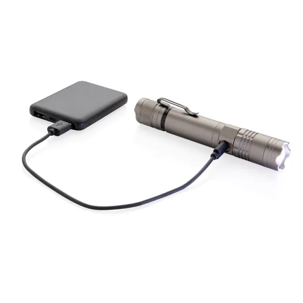  Re-chargable 3W flashlight - XD Collection Grey 