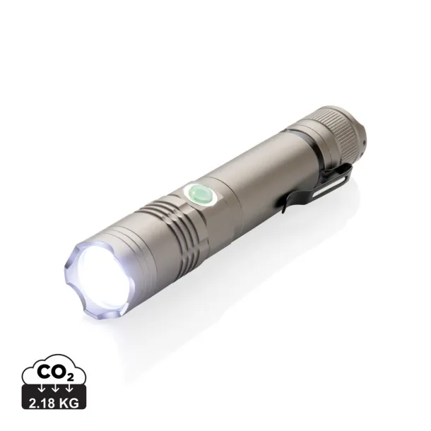  Re-chargable 3W flashlight - XD Collection Grey 