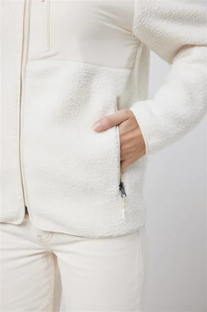  Iqoniq Diran recycled polyester pile fleece jacket - iqoniq Prirodna
