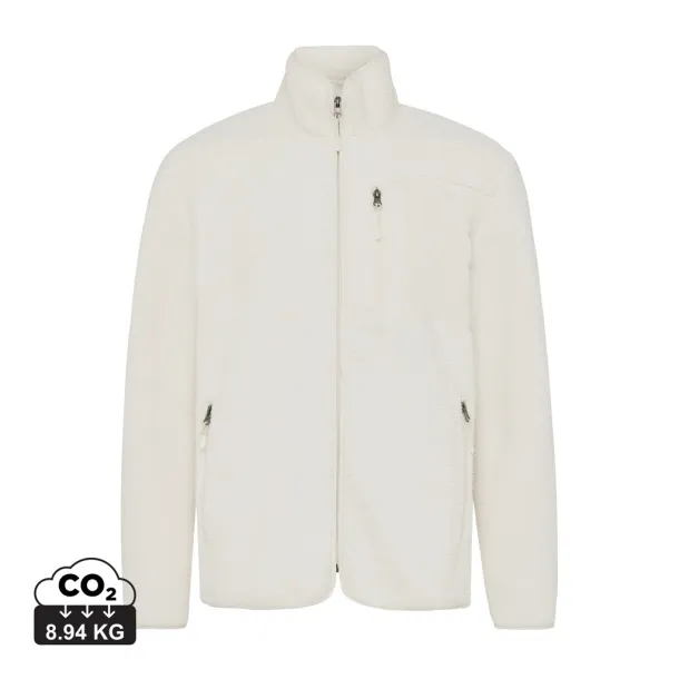  Iqoniq Diran recycled polyester pile fleece jacket - iqoniq white 