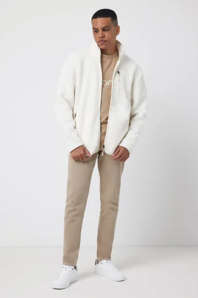  Iqoniq Diran recycled polyester pile fleece jacket - iqoniq Prirodna