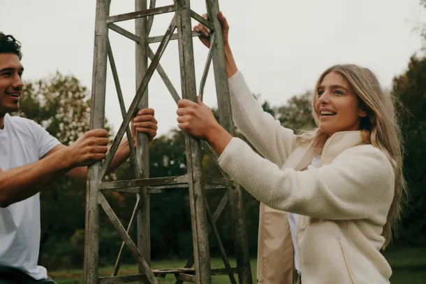  Iqoniq Diran recycled polyester pile fleece jacket - iqoniq Prirodna