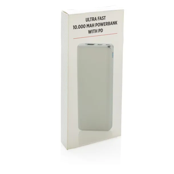  Ultra brza prijenosna baterija, 10 000 mAh - XD Collection Bijela