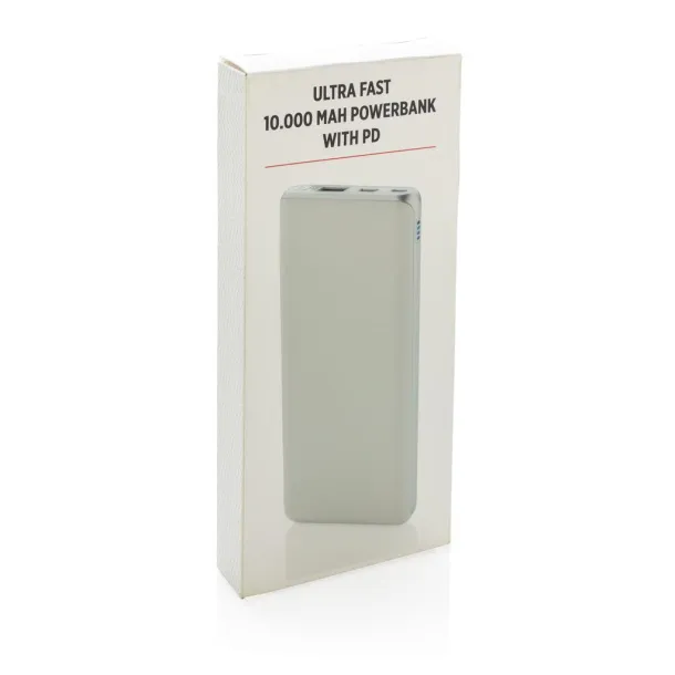  Ultra brza prijenosna baterija, 10 000 mAh - XD Collection Bijela