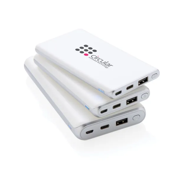  Ultra fast 10.000 mAh powerbank with PD - XD Collection White 