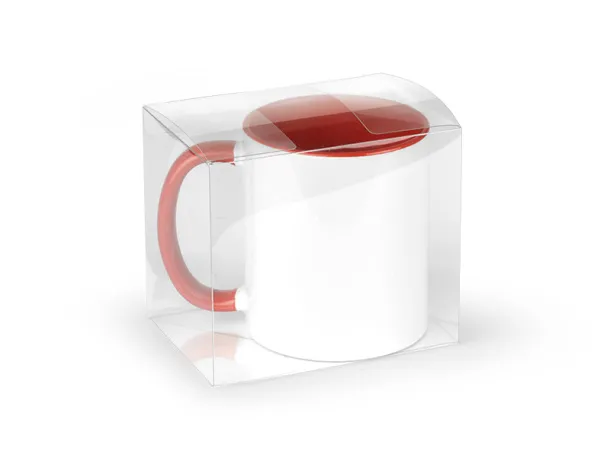 CLEAR BOX single mug gift box Transparentna