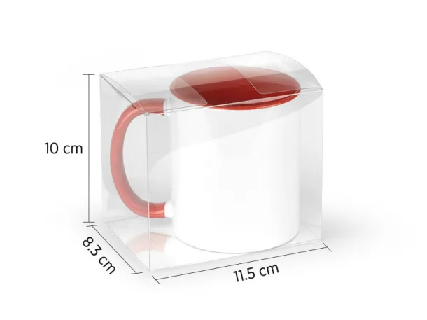 CLEAR BOX single mug gift box Transparentna