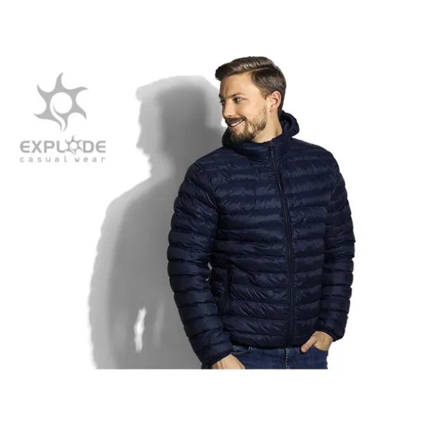 MORITZ MEN lightweight padded jacket with hood - EXPLODE Blue