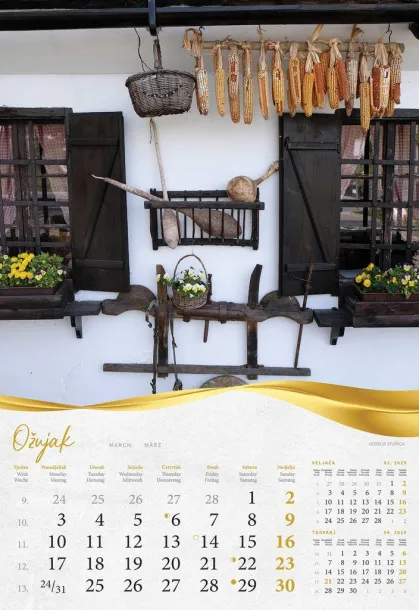  "BAJKOVITO ZAGORJE I MEĐIMURJE" color kalendar Color