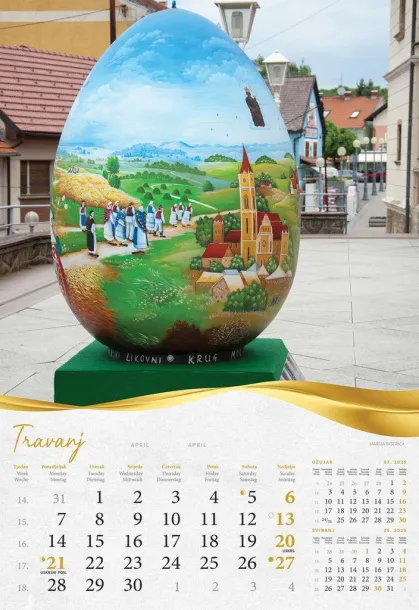  "BAJKOVITO ZAGORJE I MEĐIMURJE" color calendar Color