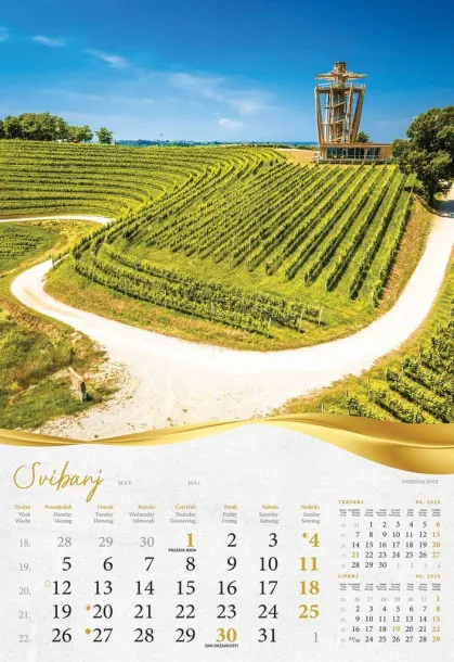  "BAJKOVITO ZAGORJE I MEĐIMURJE" color calendar Color