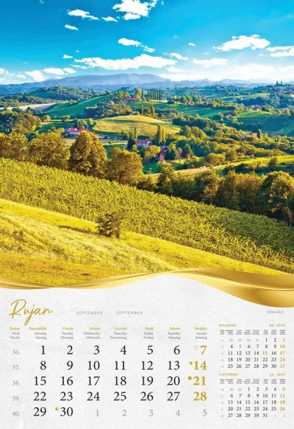  "BAJKOVITO ZAGORJE I MEĐIMURJE" color calendar Color