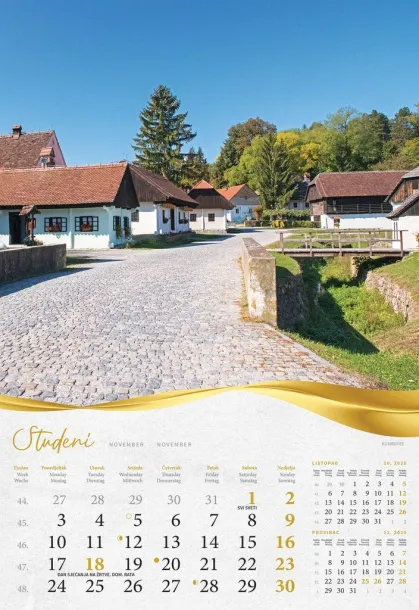  "BAJKOVITO ZAGORJE I MEĐIMURJE" color calendar Color