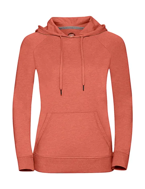  Ladies HD Hooded Sweat - Russell  Coral Marl