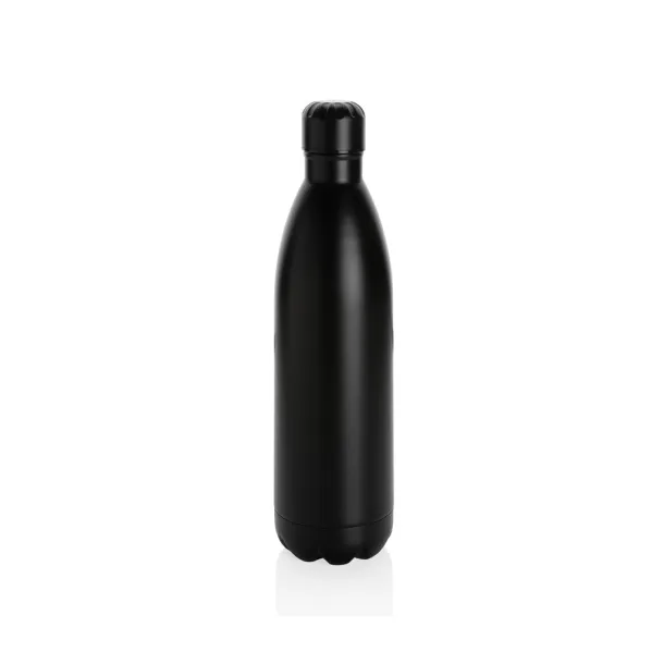  Solid color vacuum stainless steel bottle 1L - XD Collection Black 