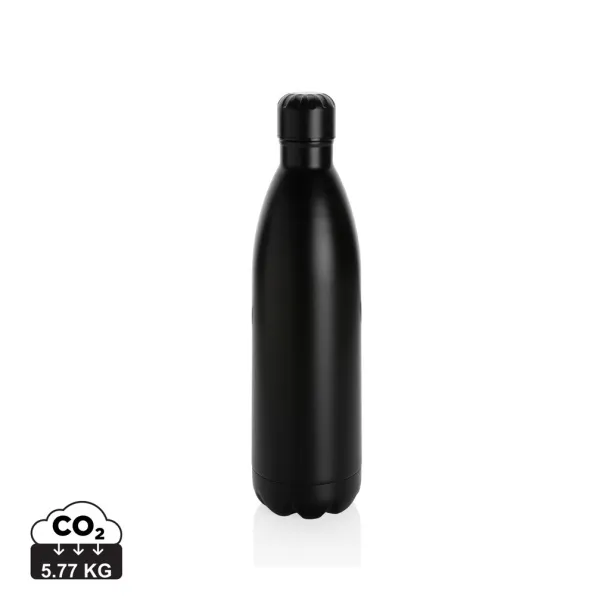  Solid color vacuum stainless steel bottle 1L - XD Collection Black 